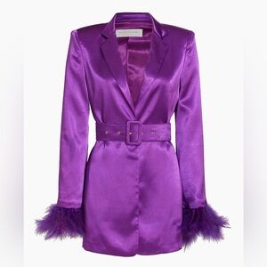 Bronx and Banco Purple Satin Dress
